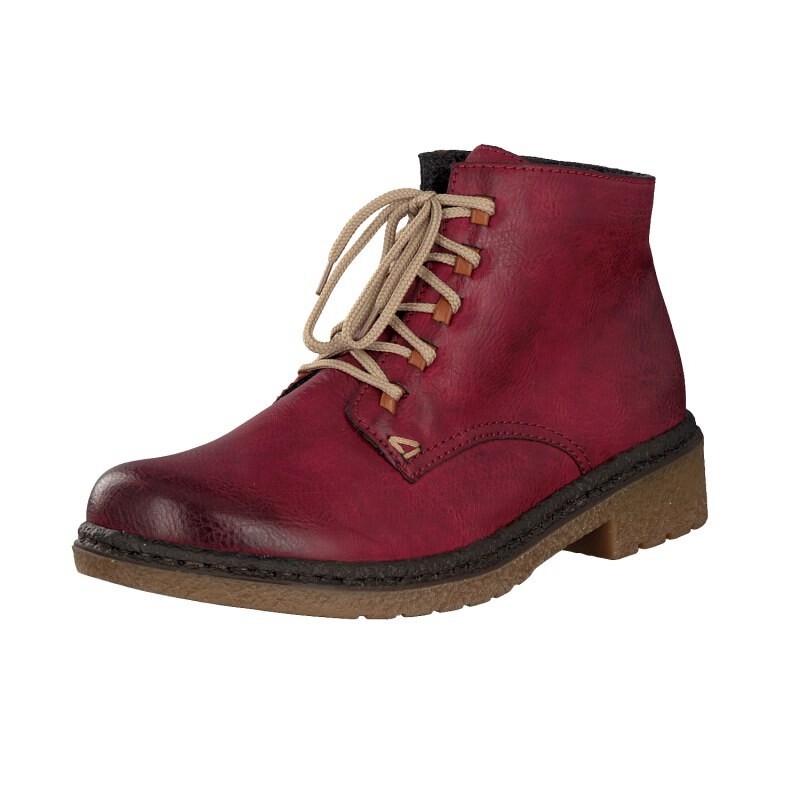 Botas Rieker 53244-35 Para Mulher - Vermelhas